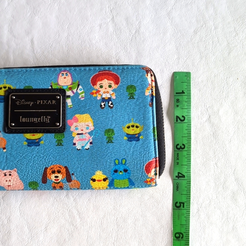 Disney Pixar Toy Story 4 Loungefly Blue Folding Wallet - Picture 7 of 9